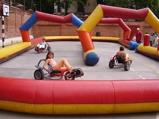 hinchable pista de karts